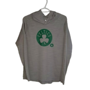 NBA Boston Celtics Hooded Long Sleeve Shirt Label Reads Size Large (Boys 14/16)